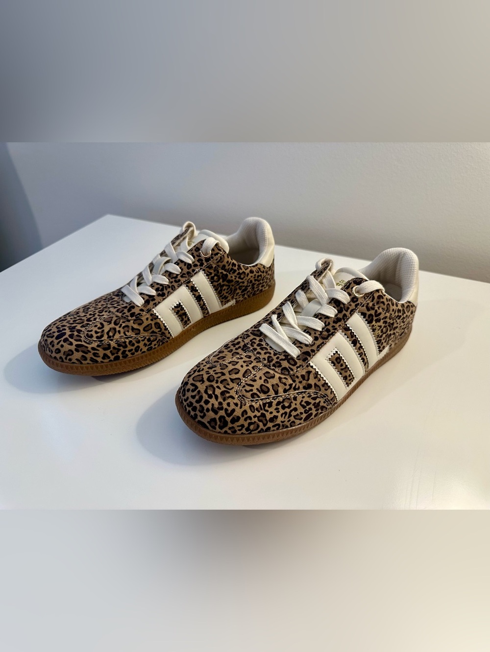 Dirty Laundry Leopard Track Star Sneakers New Without Box Sz 6